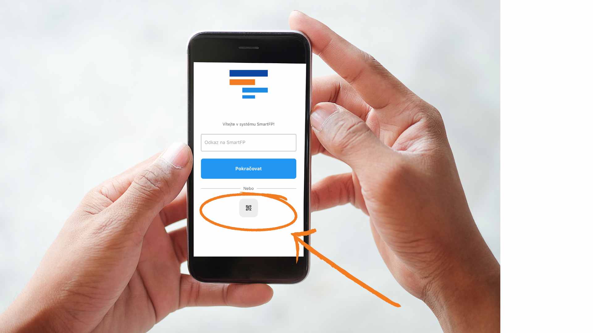 Spárujte SmartFP s mobilní aplikací pomocí QR kódu