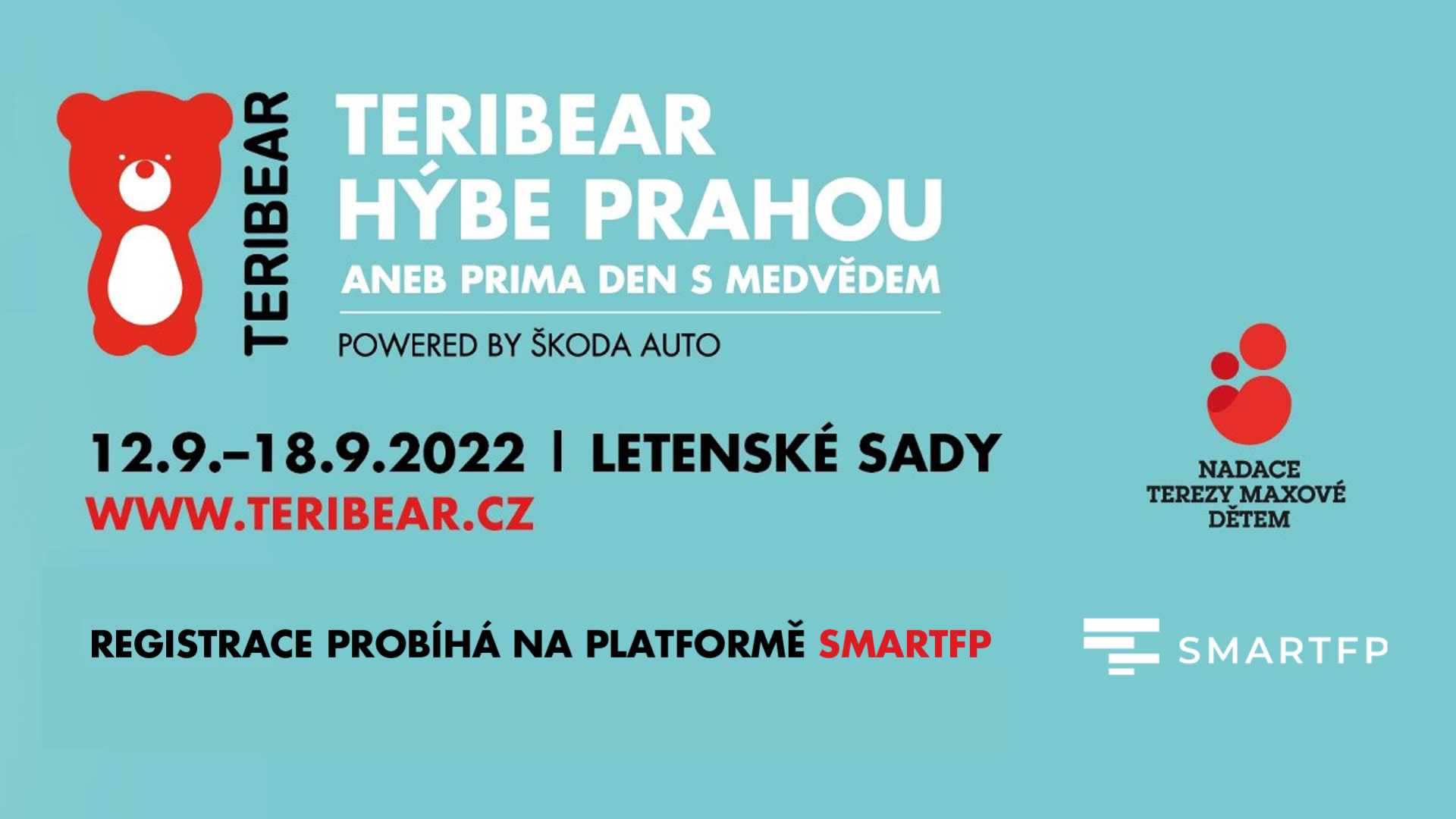 Registrace na akci „Teribear hýbe Prahou“ spuštěna!